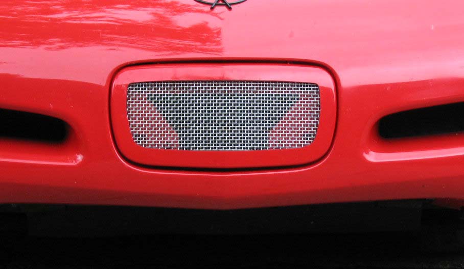 Corvette C5 Carbon Fiber License Plate intake Mesh Car Parts Car Number